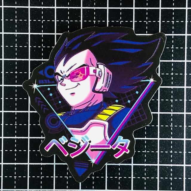 防水ステッカー ドラゴンボール ベジータ スカウター エンタメ/ホビーのアニメグッズ(その他)の商品写真