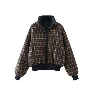 ザラ(ZARA)の❄️冬新作☃️3160◆リバーシブル チェック柄 ブルゾン(ブルゾン)