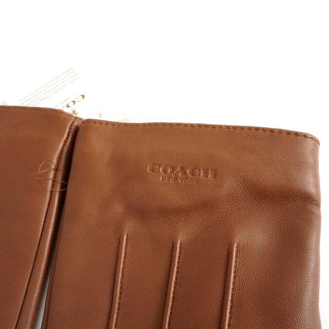 COACH(コーチ)の新品・箱付き サイズM コーチ 54182 本革 メンズ 手袋 グローブ CWH メンズのファッション小物(手袋)の商品写真