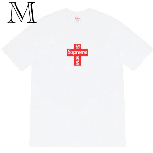 Supreme Cross Box Logo Tee White M ホワイト