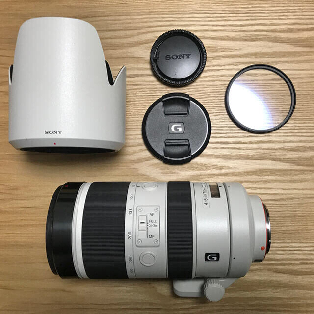 SONY(ソニー)のSONY70-400mmF4-5.6G SSM2 Eマウントアダプタセット変更可 スマホ/家電/カメラのカメラ(レンズ(ズーム))の商品写真