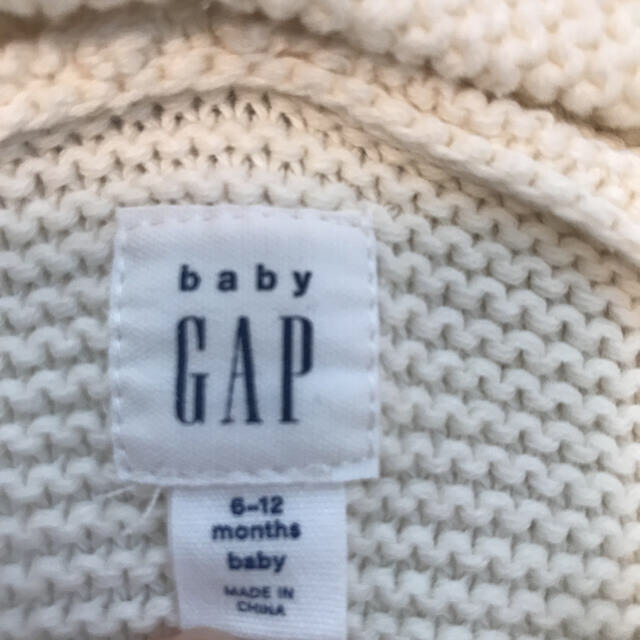 babyGAP(ベビーギャップ)の新品・未使用　babygap ギャップ　ニット　セーター　アウター キッズ/ベビー/マタニティのベビー服(~85cm)(ニット/セーター)の商品写真