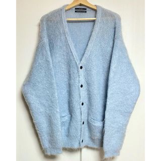 アンユーズド(UNUSED)のUNUSED Mohair Knit Cardigan(Sax)【値下不可】(カーディガン)