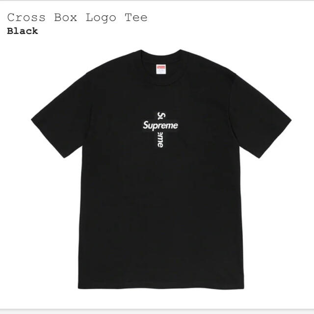 Supreme Cross Box Logo TeeBlackSIZE