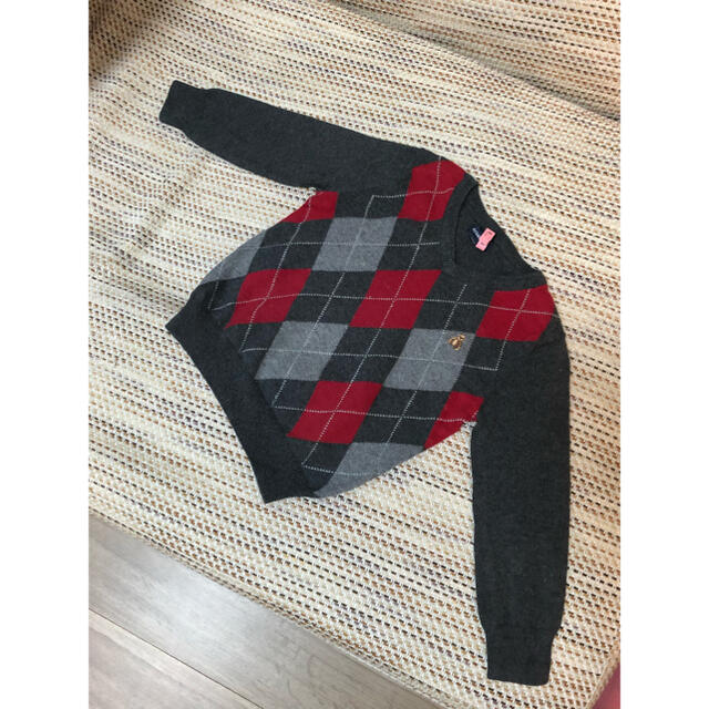 GAP(ギャップ)のGAP アーガイルセーター　90 キッズ/ベビー/マタニティのキッズ服男の子用(90cm~)(ニット)の商品写真