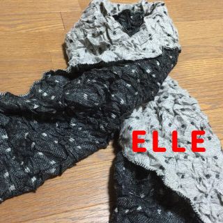 エル(ELLE)のELLE／エル／ドット柄／2色使いマフラー(マフラー/ショール)