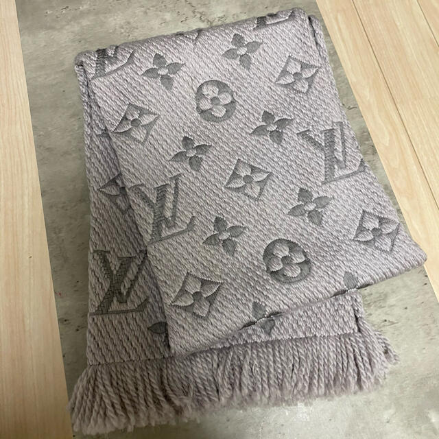 ルイヴィトン LOUIS VUITTON マフラー グレーグレーサイズ