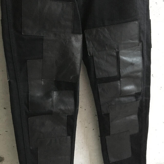 also SCRAP DENIM PANTS  レザーパッチワークパンツパンツ