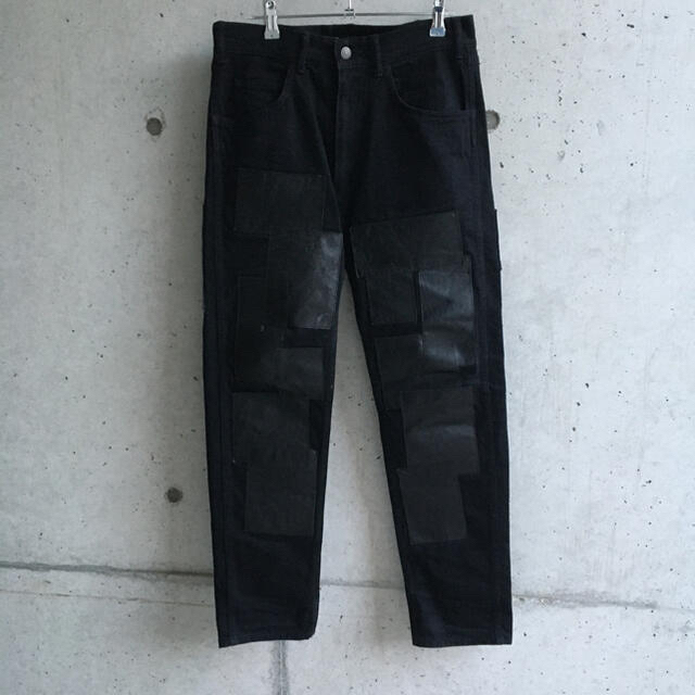 also SCRAP DENIM PANTS  レザーパッチワークパンツパンツ