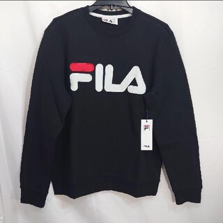 フィラ(FILA)の【M】FILA フィラ/クルースウェット/REGOLA SWEATSHIRT/黒(スウェット)