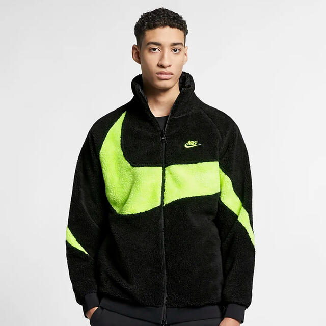 NIKE ナイキ ビッグスウッシュ ボアジャケット Lサイズ - ブルゾン