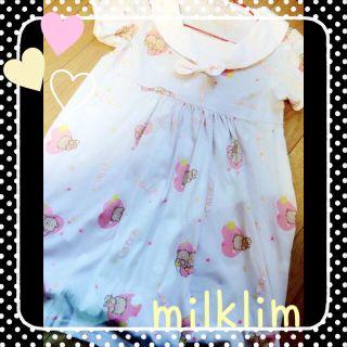 ミルクリーム(milklim)のmilklim♡セーラーワンピ(ミニワンピース)