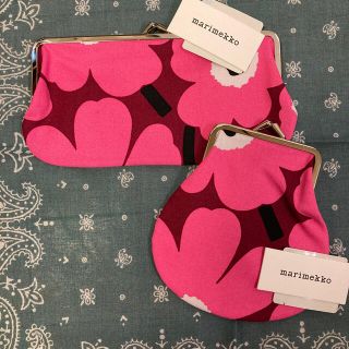 マリメッコ(marimekko)のmarimekko マリメッコ がま口ポーチ 2個セット(ポーチ)