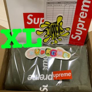 シュプリーム(Supreme)のおまけ付　supreme cross box logo オリーブ　シュプリーム(Tシャツ/カットソー(半袖/袖なし))