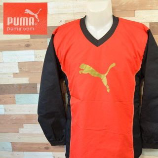 プーマ(PUMA)の【PUMA】 美品 プーマ ブラック/レッド 長袖シャツ スポーツウェア M(Tシャツ/カットソー(七分/長袖))