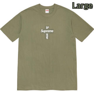 シュプリーム(Supreme)のSupreme Cross Box Logo Tee Olive Large(Tシャツ/カットソー(半袖/袖なし))