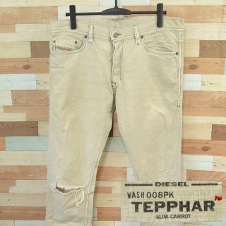 ディーゼル(DIESEL)の【diesel tepphar】 極美品 ディーゼル スリム ジーンズ 33(デニム/ジーンズ)