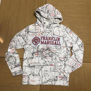 フランクリンアンドマーシャル(FRANKLIN&MARSHALL)のFRANKLIN MARSHALL 地図柄パーカー Sサイズ(パーカー)