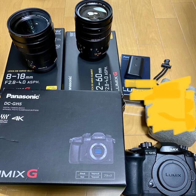 カメラパナソニックミラーレス一眼LUMIX DC-GH5 V-log レンズセット