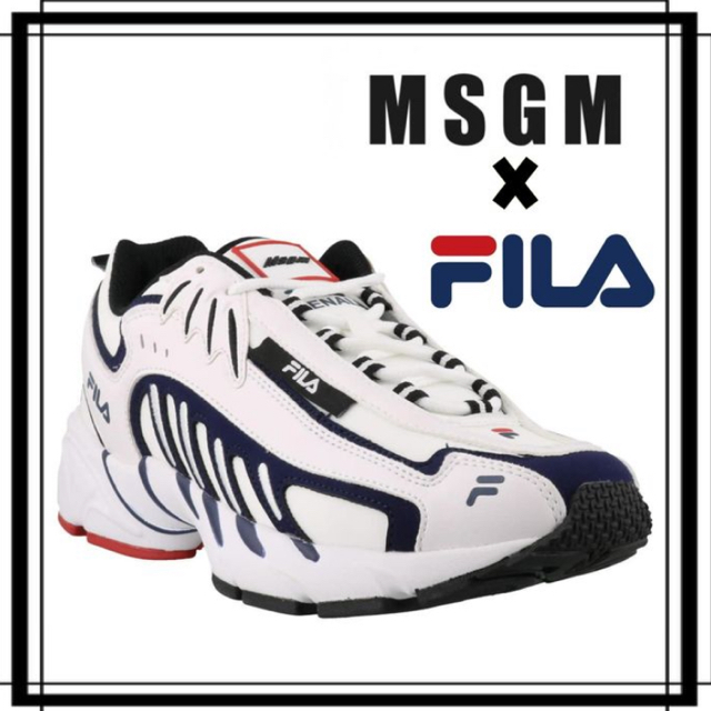 MSGM✖️FILA スニーカー 新品未使用 - スニーカー