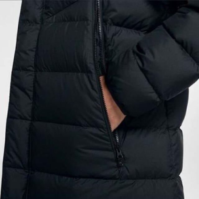 NIKE(ナイキ)のXL ナイキ　メンズ　ベンチコート  フィルダウンコート　防寒着　ブラック黒 メンズのジャケット/アウター(ダウンジャケット)の商品写真