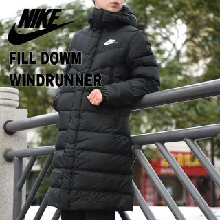 ナイキ(NIKE)のXL ナイキ　メンズ　ベンチコート  フィルダウンコート　防寒着　ブラック黒(ダウンジャケット)