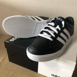 アディダス(adidas)のアディダス adidas VS SET メンズ スニーカー　黒・白　26.5cm(スニーカー)