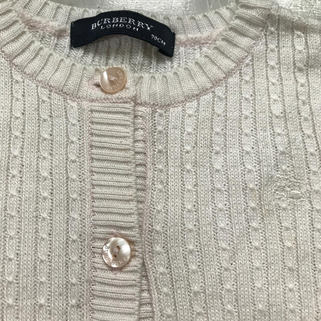 BURBERRY(バーバリー)のバーバリー  BURBERRY  カーディガン　　90cm キッズ/ベビー/マタニティのキッズ服女の子用(90cm~)(カーディガン)の商品写真