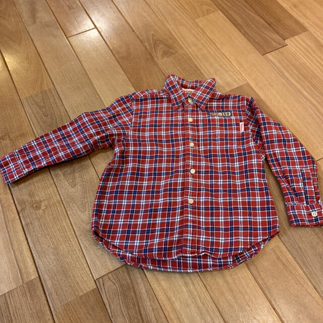 mikihouse(ミキハウス)のミキハウス  シャツ　100サイズ キッズ/ベビー/マタニティのキッズ服男の子用(90cm~)(Tシャツ/カットソー)の商品写真