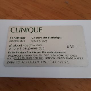 クリニーク(CLINIQUE)のCLINIQUE　2色アイシャドウ(アイシャドウ)