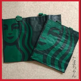 スターバックスコーヒー(Starbucks Coffee)の「海外限定」スターバックスL M２枚セット　クリスマスセール(エコバッグ)