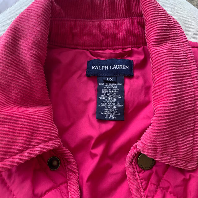 Ralph Lauren(ラルフローレン)のラルフローレンキッズダウン6X キッズ/ベビー/マタニティのキッズ服女の子用(90cm~)(ジャケット/上着)の商品写真