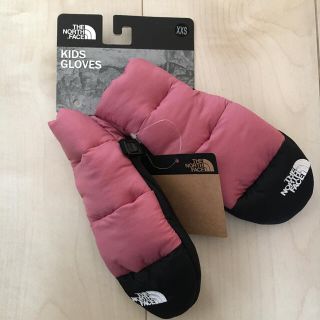 ザノースフェイス(THE NORTH FACE)のノースフェイス　キッズグローブ　100～110cm XXS ミトン　ピンク　手袋(手袋)