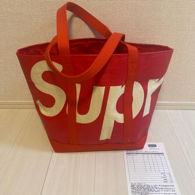 Supreme Raffia Tote Bag Red シュプリーム バッグ - トートバッグ