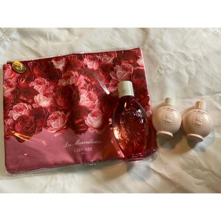 レメルヴェイユーズラデュレ(Les Merveilleuses LADUREE)の【新品未使用】レ　メルヴェイーユーズ　ラデュレ　ローズボディケアセット(ボディローション/ミルク)