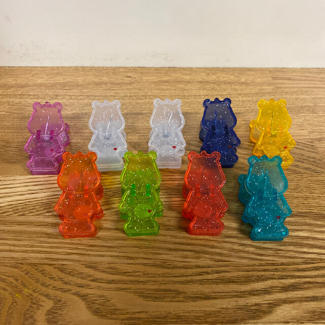 CareBears(ケアベア)のケアベア　クリップ　9個セット エンタメ/ホビーのおもちゃ/ぬいぐるみ(キャラクターグッズ)の商品写真