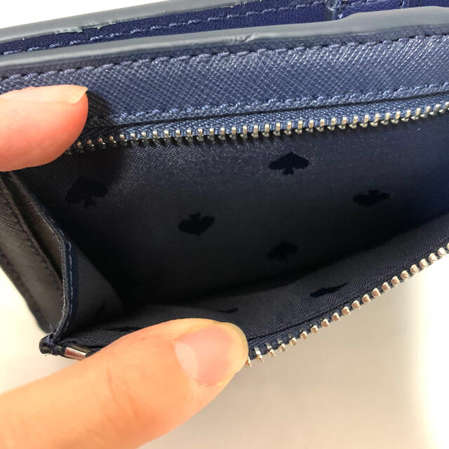 新品 ケイト・スペード kate spade 財布 二つ折り 長財布 ブルー