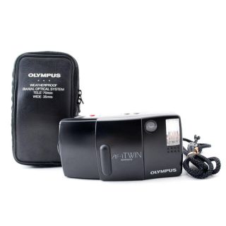 OLYMPUS - 【完動品】電池付属!OLYMPUS AF-1 TWIN フィルムカメラの