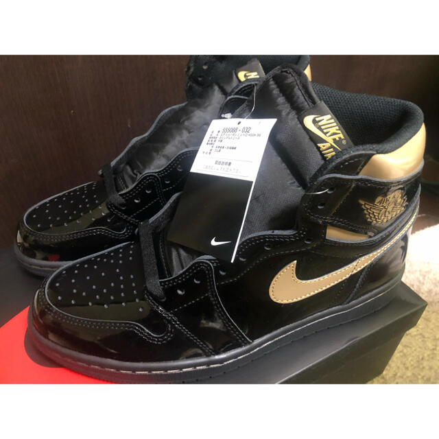 NIKE AIR JORDAN 1 OG Black Metallic Gold