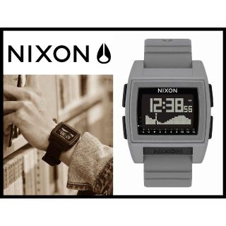 ニクソン(NIXON)の新品 ニクソン ベースタイドプロ グレー A1212-145 デジタル 腕時計(腕時計(デジタル))