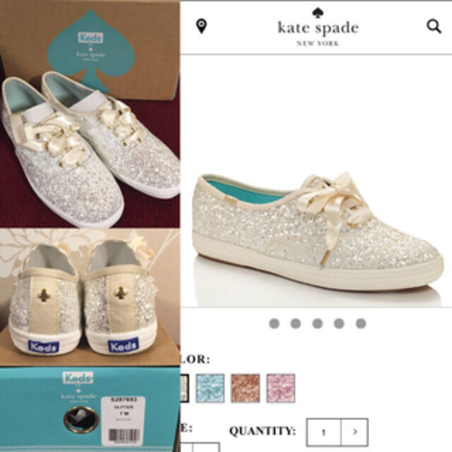 kate spade new york(ケイトスペードニューヨーク)の【新品】kateグリッタースニーカー♡ レディースの靴/シューズ(スニーカー)の商品写真