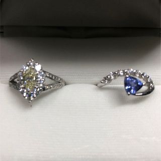 専用ですイエローダイヤリング0.707ct  タンザナイトリング　0.69ct(リング(指輪))