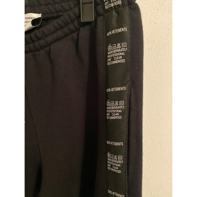 vetements SIDE TAPE LOGO SWEAT PANTS