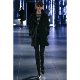 サンローラン(Saint Laurent)のLOOK1 ジャパン社タグ サンローランパリ ウールピーコート サイズ44(ピーコート)