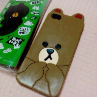 LINEブラウンiPhone4S♡送料込(モバイルケース/カバー)