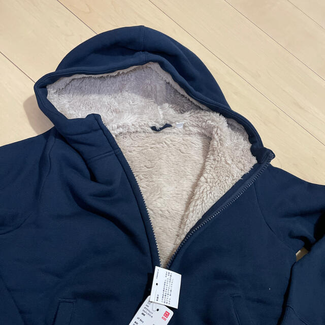 UNIQLO(ユニクロ)の新品　ユニクロ　ボアパーカー キッズ/ベビー/マタニティのキッズ服女の子用(90cm~)(ジャケット/上着)の商品写真