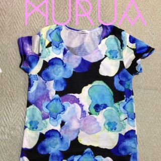 ムルーア(MURUA)のMURUA ウォーターフラワーTシャツ(Tシャツ(長袖/七分))