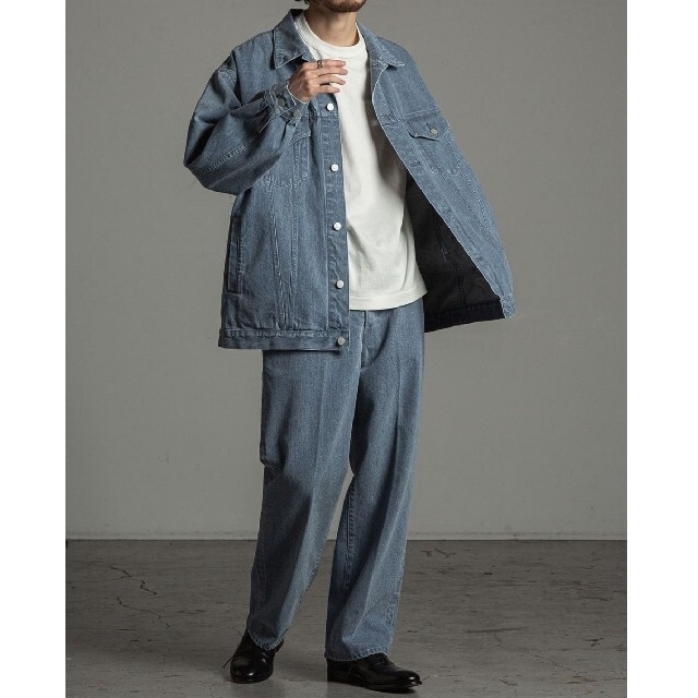 全国総量無料で Text - COMOLI NATURAL SETUP DENIM SELVAGE INDIGO G