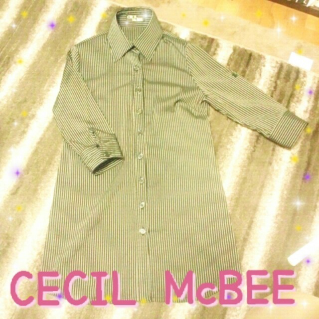 CECIL McBEE(セシルマクビー)のCECIL McBEE⇒ストライプシャツ レディースのトップス(シャツ/ブラウス(長袖/七分))の商品写真