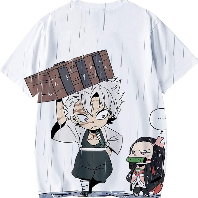 子供キッズ150サイズ★鬼滅の刃★不死川実弥&禰豆子★半袖Tシャツ★白ホワイト